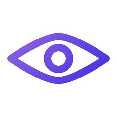 eye icon outline gradient style