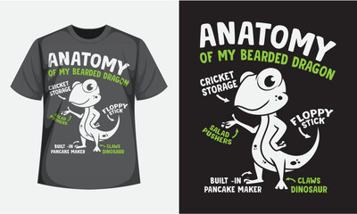 Anatomy Of My Bearded Dragon T-Shirt