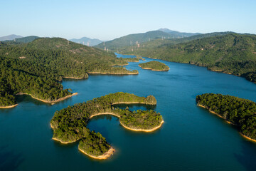 Sticker - Landscape of Tai Lam Chung Reservoir in Hong Kong