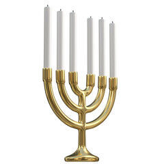 Wall Mural - 3d rendering illustration of a Menorah