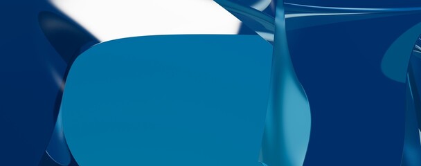 Poster - Blue waves texture for backgrounds