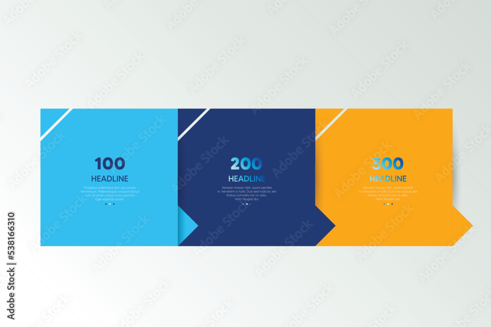 First, second and third diagram, scheme, chart. 3 template for ...