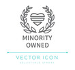 Minority Owned Line Icon