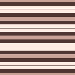 Canvas Print - Vertical lines stripe background in softy beige colors and brown contrast lines. Vector stripes pattern seamless fabric texture.