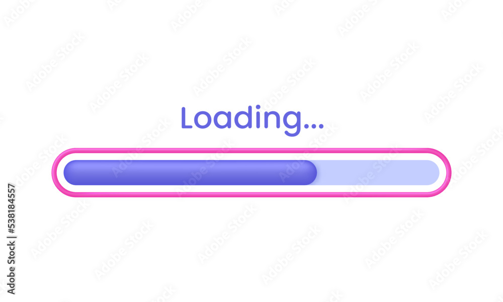 3D Loading illustration. System software update and upgrade concept ...