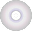 White DVD CD disc on white background