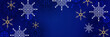 © Salman - Beautiful christmas snowflake banner background with text space