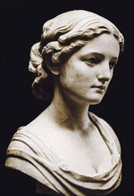 Greek Woman Statue, Marble Bust