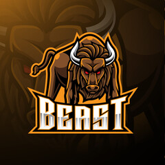 Sticker - Angry bull esport mascot