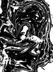 Ink Grunge Fluid Melt Isolated 25. Great as an overlay and as a background for psychedelic and surreal images. 