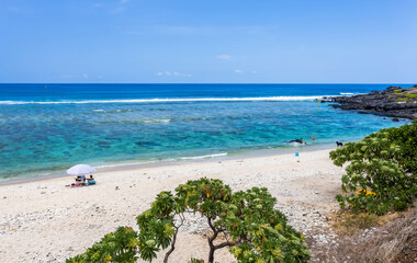 Poster - Plage de Kélonia, Saint-Leu, île de la Réunion 