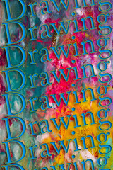 Poster - Abstract Natural Luxury art, fluid painting with Drawing text, alcohol ink technique. Image incorporates the swirls of marble granite.