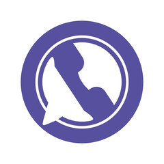 Fototapete - Contact Person icon vector in trendy and unique design style in purple color. Simple Symbol concept from back to school theme collection. Suitable for many purposes design.