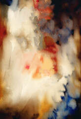 Poster - Watercolor spots, watercolor abstract background.
