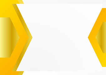 Aufkleber - Modern orange yellow white abstract background for business presentation design template