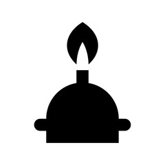 Sticker - Spirit Lamp Vector Icon