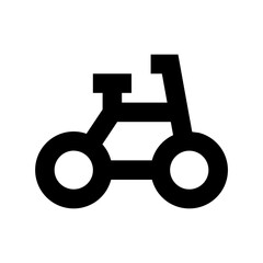 Sticker - Bicycle Vector Icon 