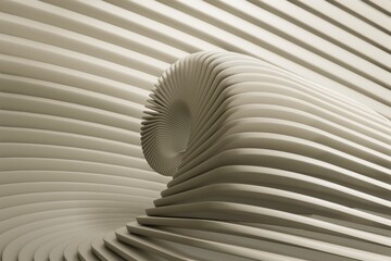 Poster - Wonderful  abstract luxury  design background. Trendy white gradient shapes. Liquid curve shape in motion. 3d rendering illustration Background pattern for design.