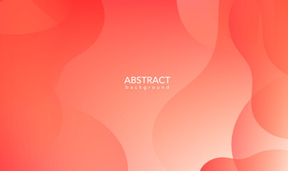 Poster - abstract red background with waves