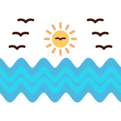 Sticker - Sea Water Icon