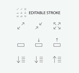 Poster - Simple Set of Technology Related Vector Line Icons. Contains such Icons as Yes and Frame and more. Editable Stroke. 72x72 Pixel Perfect.