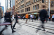 © Austockphoto - Lunch hour pedestrians on George Street, Sydney