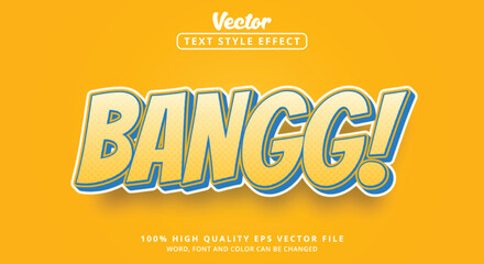Poster - Editable text effects, Text Bangg with fancy and attractive italic style