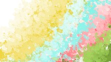 Abstract Aesthetic Watercolor Painting Illustration Backdrop. Minimalist Colorful Art Background.