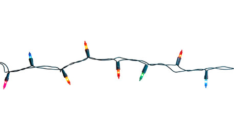 Wall Mural - christmas lights string