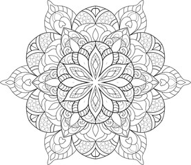 Mandalas for coloring book color pages.Anti-stress coloring book page for adults.
