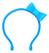 Blue bow hair band. Cartoon female headband