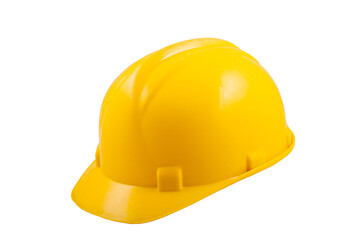 Construction helmet for workers on an isolated background.