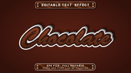 chocolate text style editable