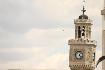 Wall Mural - clock tower in the city