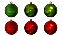 Decoración De Navidad Con Transparencia PNG. Bolas De Navidad.