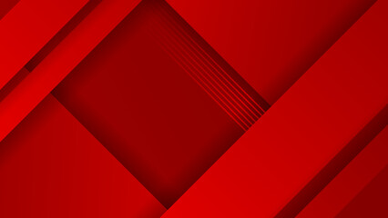 Poster - Simple red abstract background