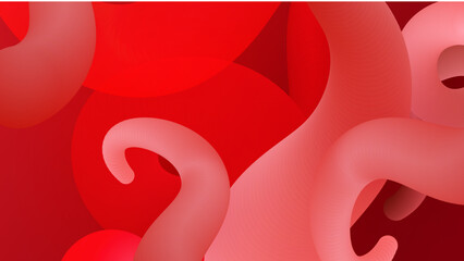 Poster - abstract red background minimal, abstract creative overlap digital background, modern landing page concept vector.