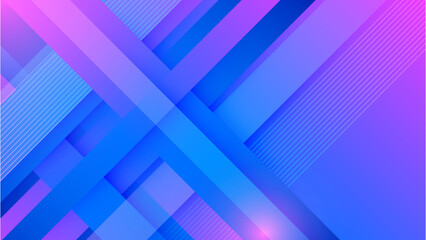 Poster - Modern blue and pink technology background. Abstract high-speed movement. Colorful dynamic motion on blue background for banner or poster design background concept.