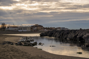 Levée du jour au bord de mer