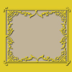 Frame, in the style of an ornament, Vector illustration eps 10, Art.