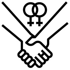 Sticker - same sex marriage icon