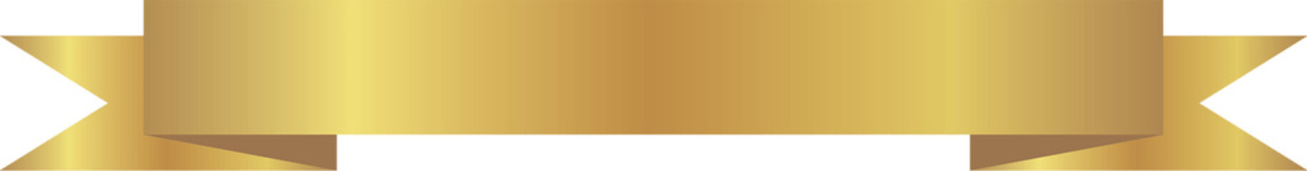 gold ribbon label tag illustration