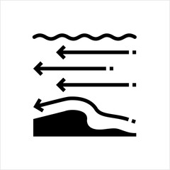 Sticker - Water Movement Icon, Water, Liquid Flow Direction