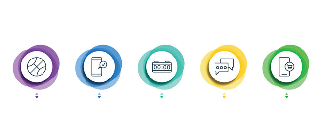 Poster - editable thin line icons with infographic template. infographic for concept. included ,