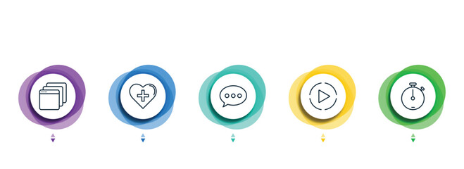 Poster - editable thin line icons with infographic template. infographic for concept. included ,