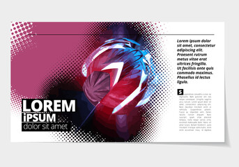 Canvas Print - Elegant layout for business presentation with technology and science background, vector illustartion