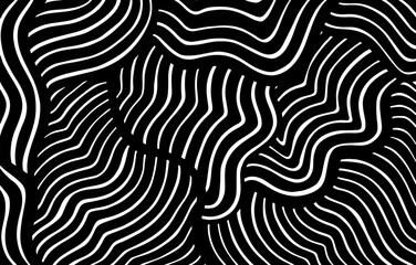 Wall Mural - scattered geometric line shapes. hand drawn doodle elements. abstract background design. vector blac