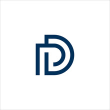 PD Logo Design , Abstract Letter PD Logo . Modern And Creative Logo Design . Vector Illustration Pro Vector
