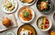 © Austockphoto - Various food dishes on table