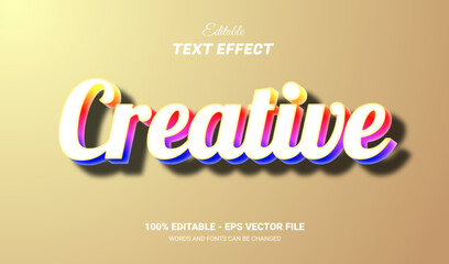 Canvas Print - creative editable text effect